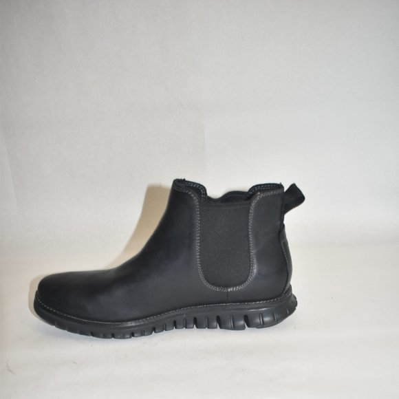 Cole Haan Men's ZERØGRAND Waterproof Leather Chelsea Boots Black Size 8 M - Picture 4 of 10